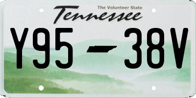 TN license plate Y9538V