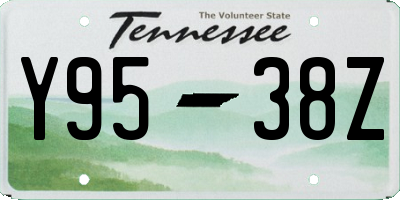 TN license plate Y9538Z