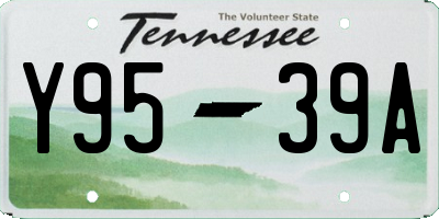 TN license plate Y9539A