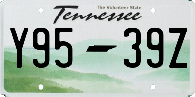 TN license plate Y9539Z