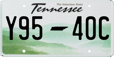 TN license plate Y9540C