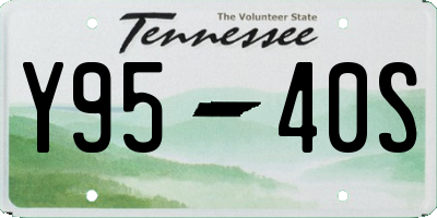 TN license plate Y9540S
