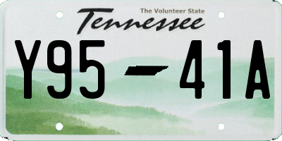 TN license plate Y9541A