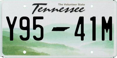 TN license plate Y9541M