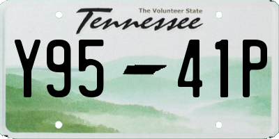 TN license plate Y9541P