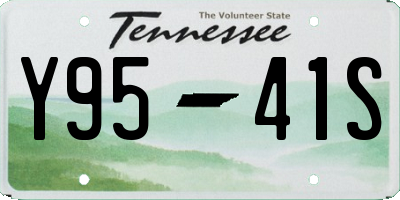 TN license plate Y9541S