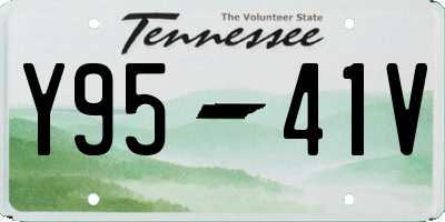 TN license plate Y9541V