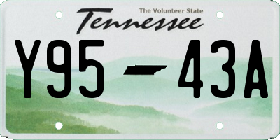 TN license plate Y9543A
