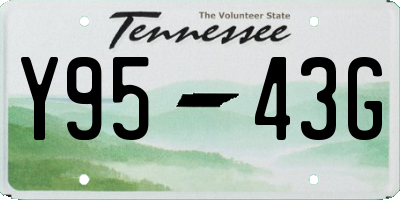 TN license plate Y9543G