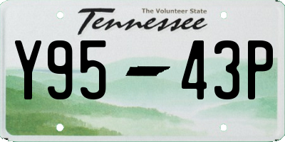 TN license plate Y9543P