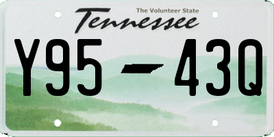 TN license plate Y9543Q