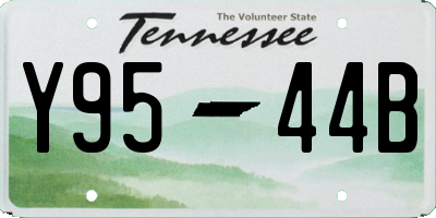 TN license plate Y9544B