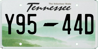 TN license plate Y9544D