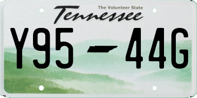 TN license plate Y9544G