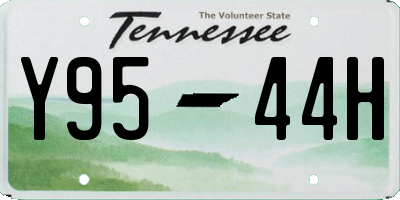 TN license plate Y9544H