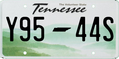 TN license plate Y9544S