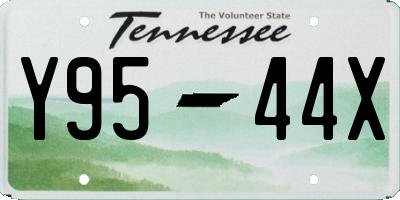 TN license plate Y9544X