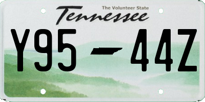 TN license plate Y9544Z