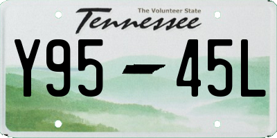 TN license plate Y9545L