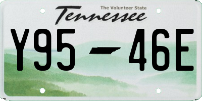 TN license plate Y9546E