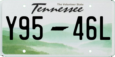 TN license plate Y9546L