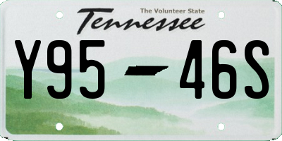 TN license plate Y9546S