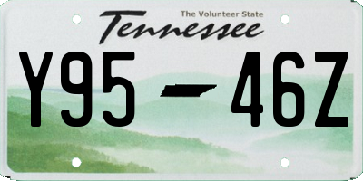 TN license plate Y9546Z