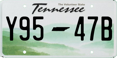 TN license plate Y9547B