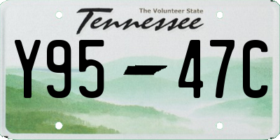 TN license plate Y9547C