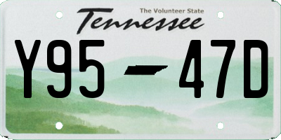 TN license plate Y9547D
