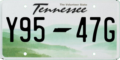 TN license plate Y9547G