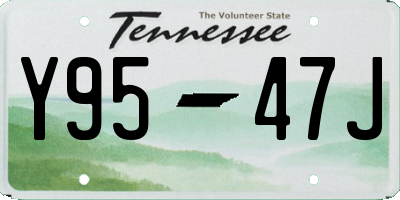 TN license plate Y9547J