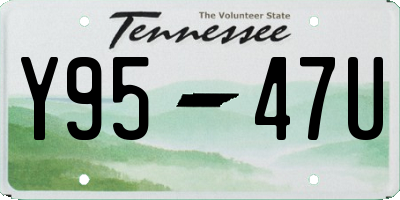 TN license plate Y9547U