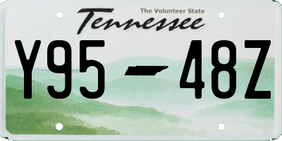 TN license plate Y9548Z