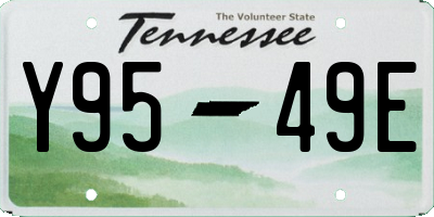 TN license plate Y9549E