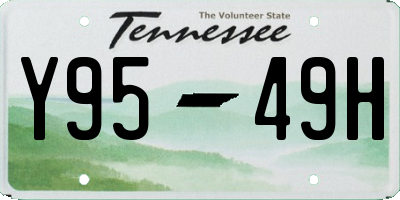 TN license plate Y9549H