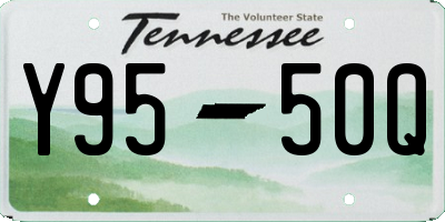 TN license plate Y9550Q