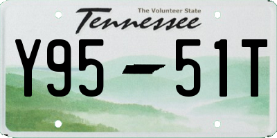 TN license plate Y9551T