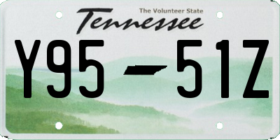TN license plate Y9551Z