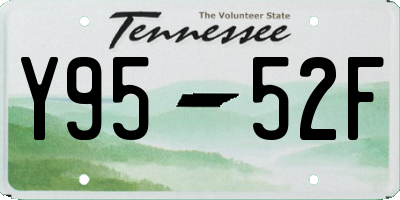 TN license plate Y9552F