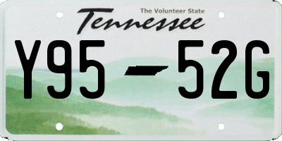TN license plate Y9552G
