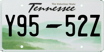 TN license plate Y9552Z