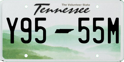 TN license plate Y9555M