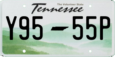 TN license plate Y9555P