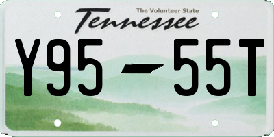 TN license plate Y9555T