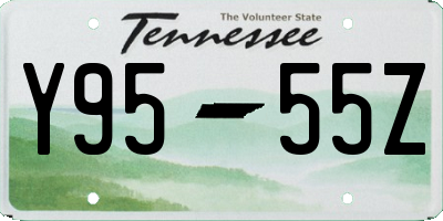 TN license plate Y9555Z