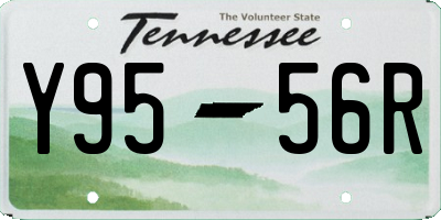 TN license plate Y9556R
