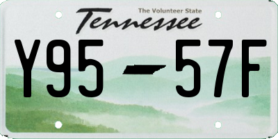 TN license plate Y9557F