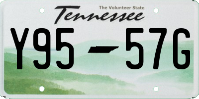 TN license plate Y9557G