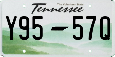 TN license plate Y9557Q